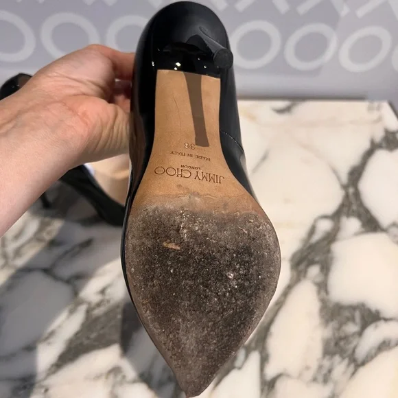 Jimmy Choo Anouk Patten Leather Pump 38 - Picture 4 of 4